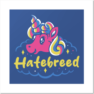 hate and the naughty unicorn Posters and Art